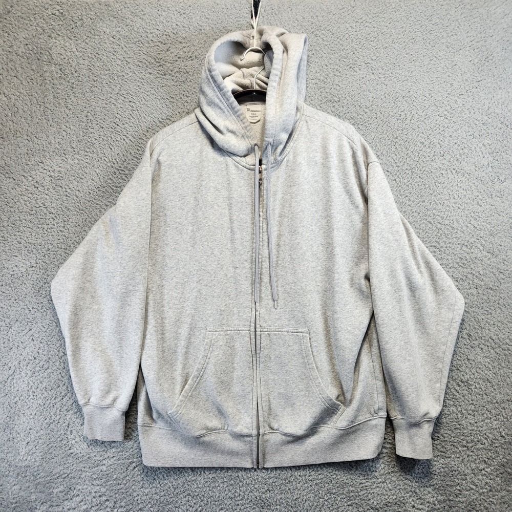No Boundaries Full Zip Hoodie Sweatshirt Light Gray Casual Comfort Womens Size S